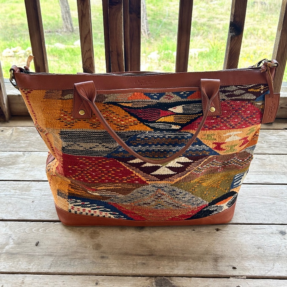 Nena & Co Weekender Morocco Collection One Of A Kind Leather Bag